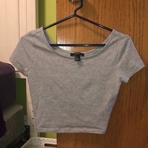 Gray croptop